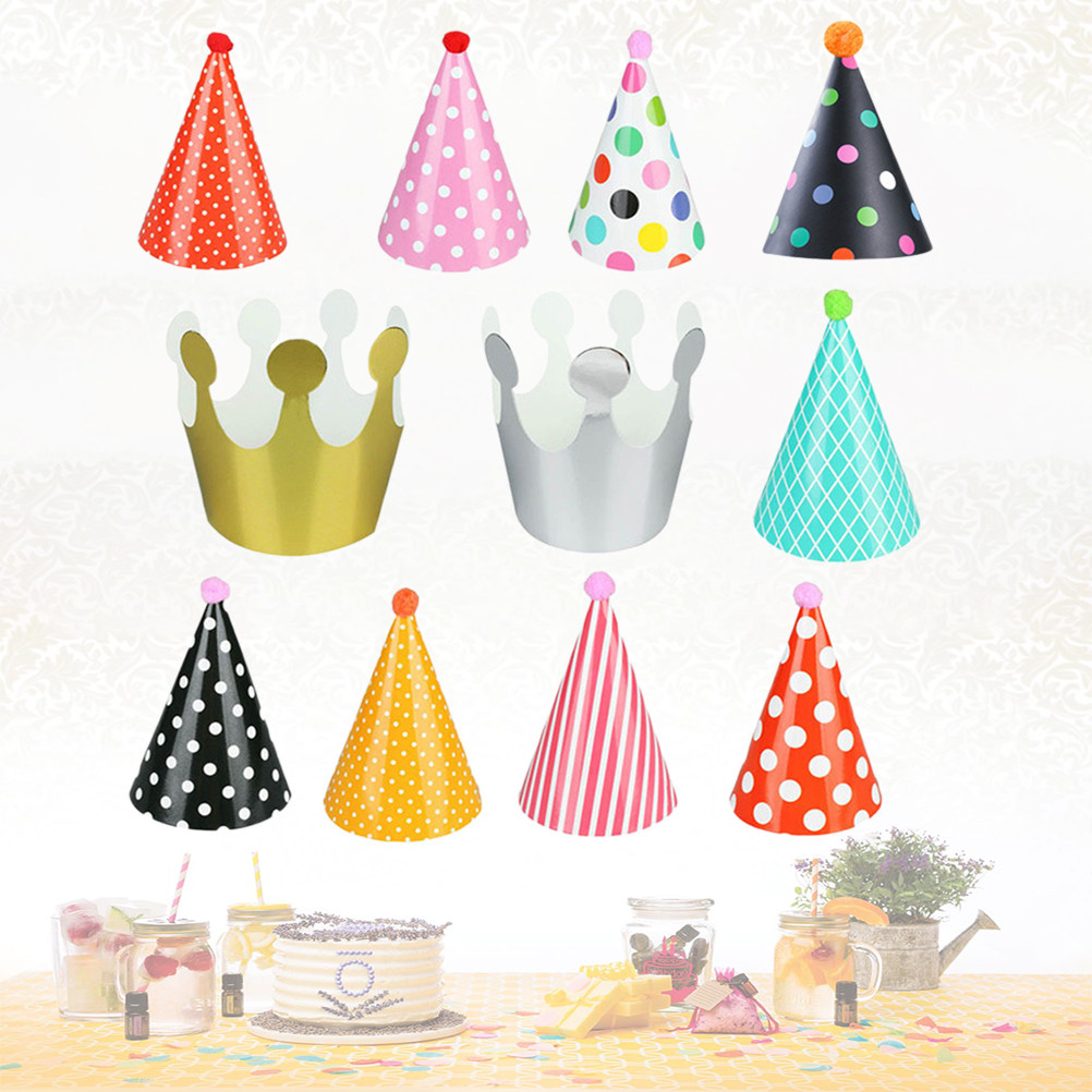 Party Hat Cone - 11 шт. праздничных конусных шляпок для