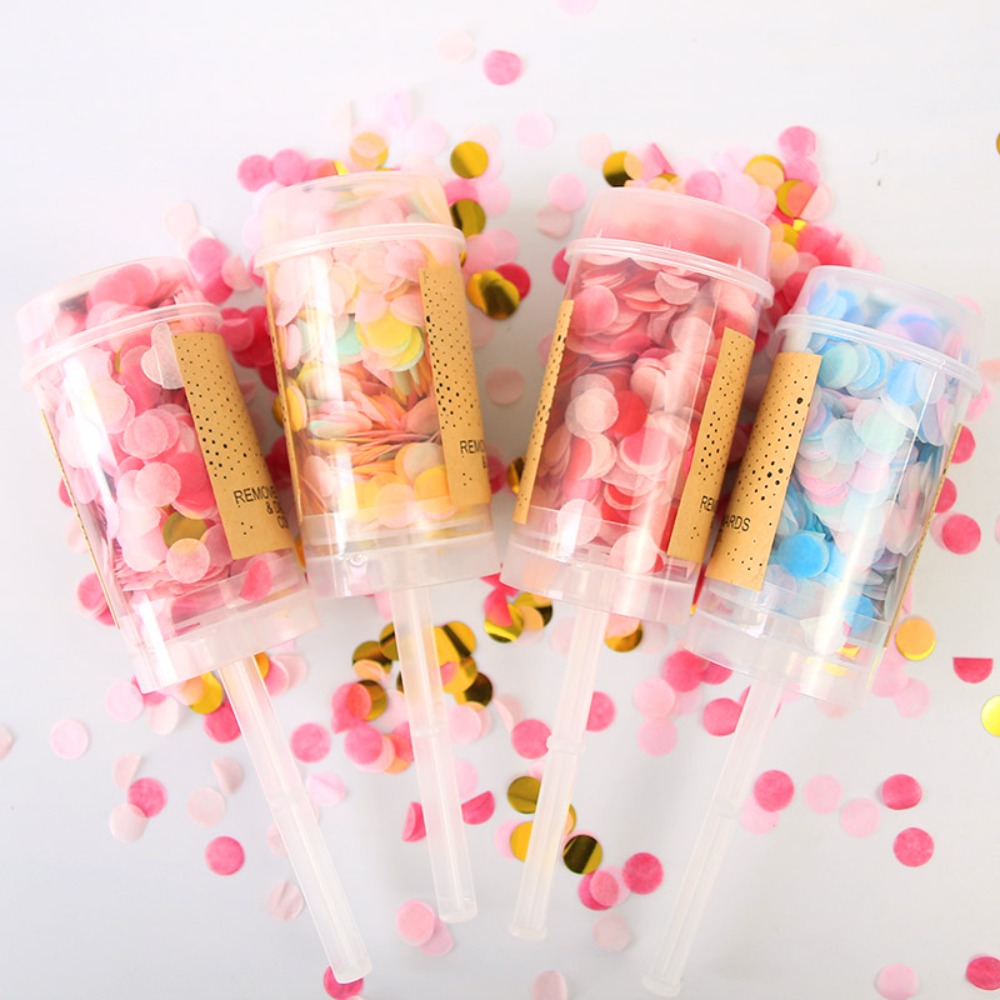 Confetti Cannon Tube - 1 шт. круглый день рождения, юбилей,