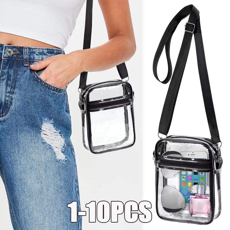 Event & Party Supply - 1-10 шт. Женская прозрачная сумка-кроссбоди с