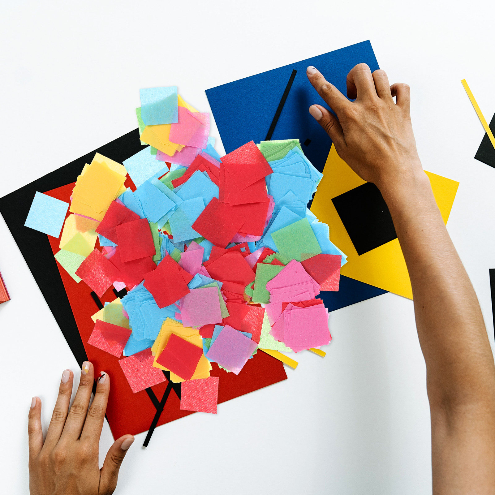 Квадратики из бумажной салфетк – обзор и цена Papercraft Supply Confetti