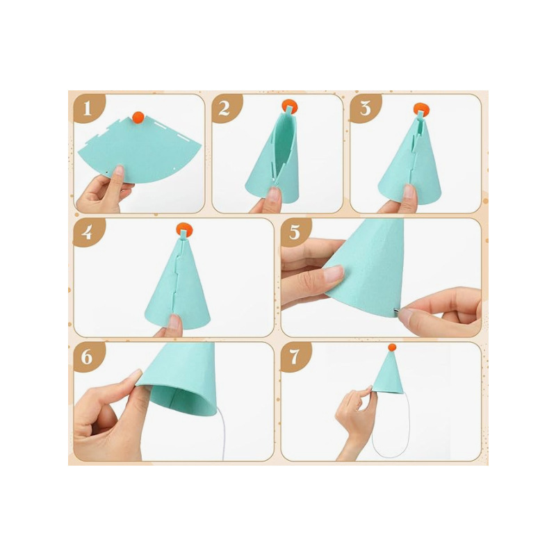 Набор из 3/6 шт. разноцветных  – обзор и цена Party Hat Cone
